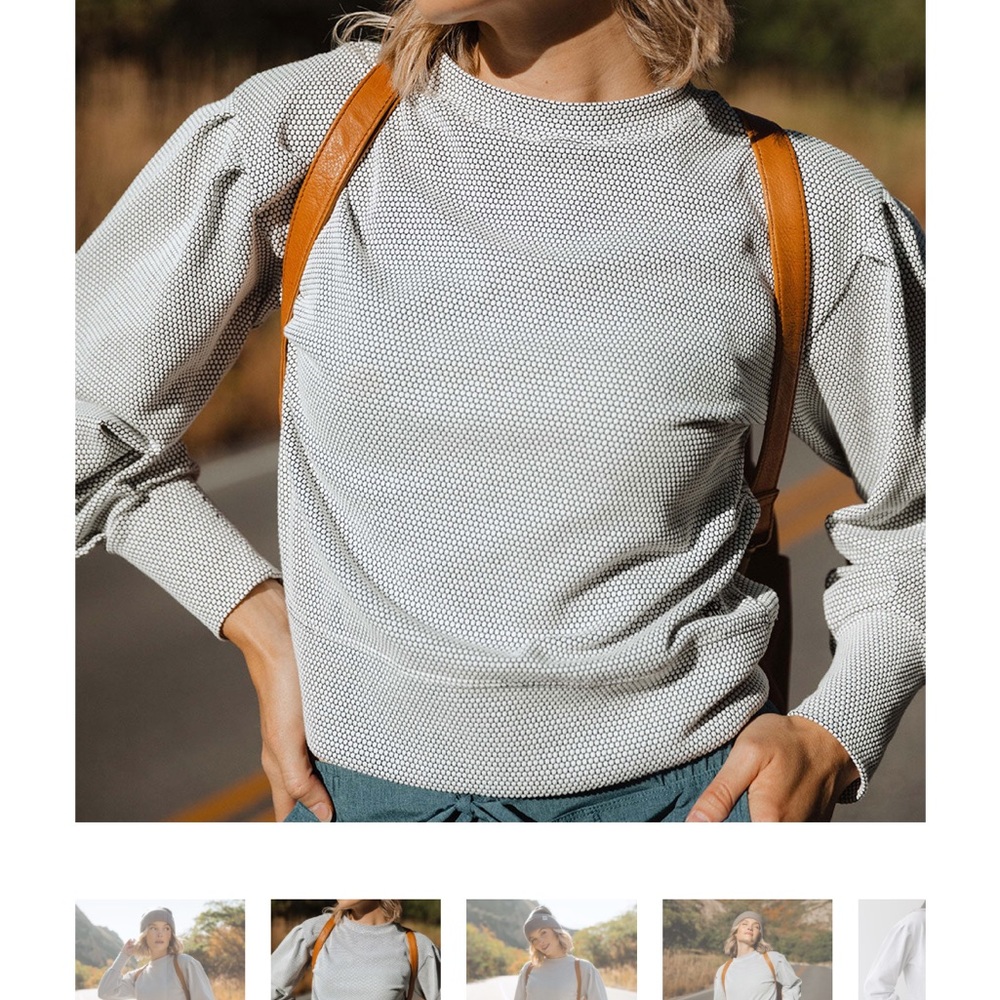 Albion Fit Honeycomb Sweatshirt NWOT small